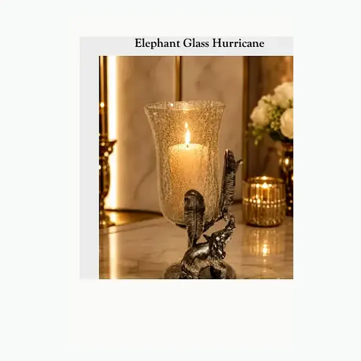 Elephant Glass Candle Holder alternate view