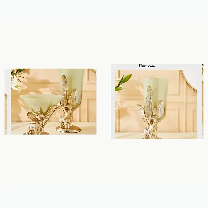 #6314 11.2X11.2X9.6 @1699 Elephant Glass Hurricane