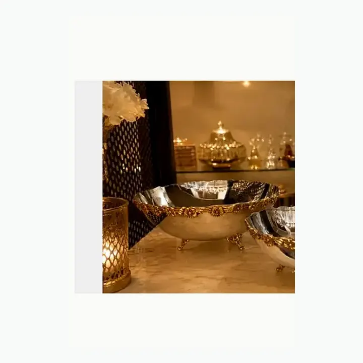 Designer Serving Bowls & Tabletop Set detail