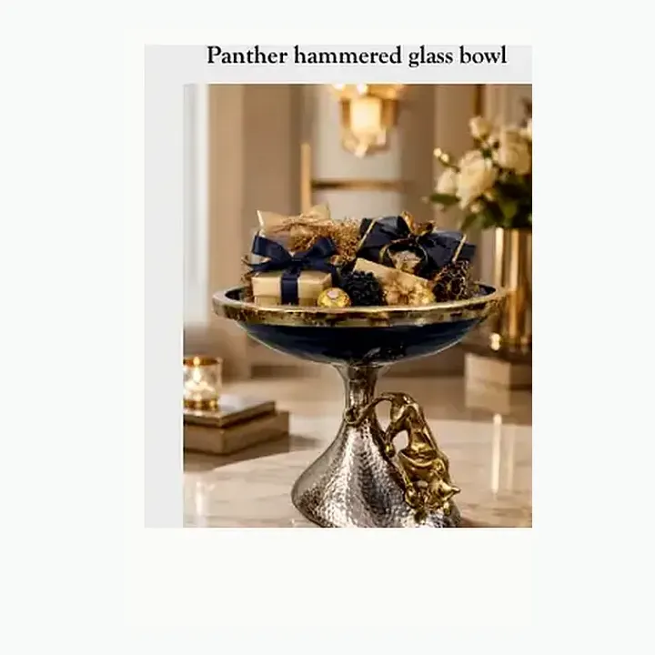 Panther decorative tray alternate view
