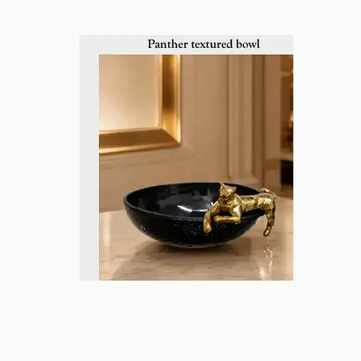 Panther textured bowl alternate view