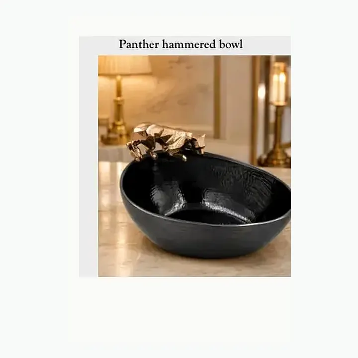 Panther textured bowl alternate view
