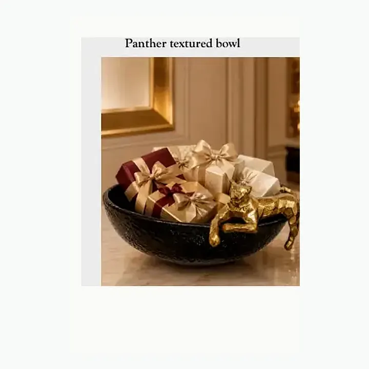 Panther textured bowl alternate view