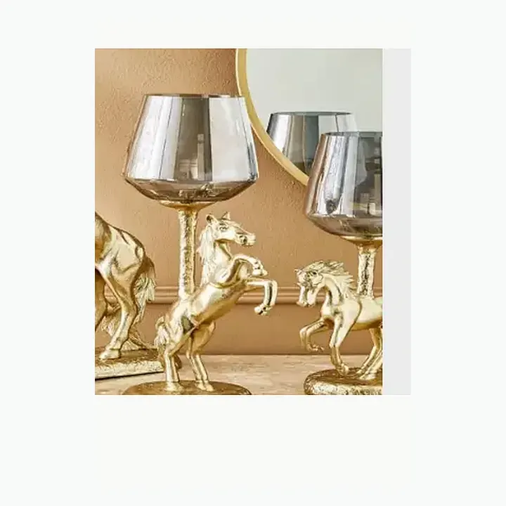 Horse Sculpture & Table Lamp Décor alternate view