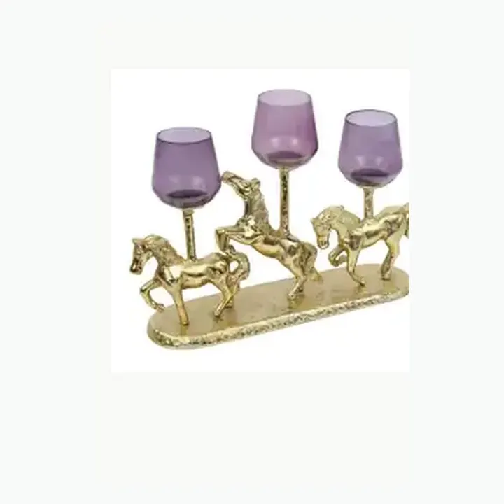 Horse Décor Glass Candle Holder alternate view