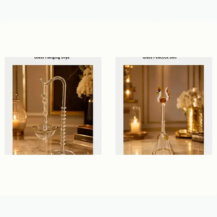 Glass Hanging Diya