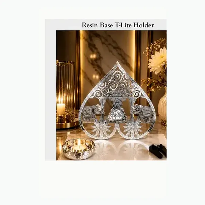 #6565 4x4x1 @360 Resin Base T-Lite Holder #6563 5x5x1 @400 Resin Base T-Lite Holder alternate view