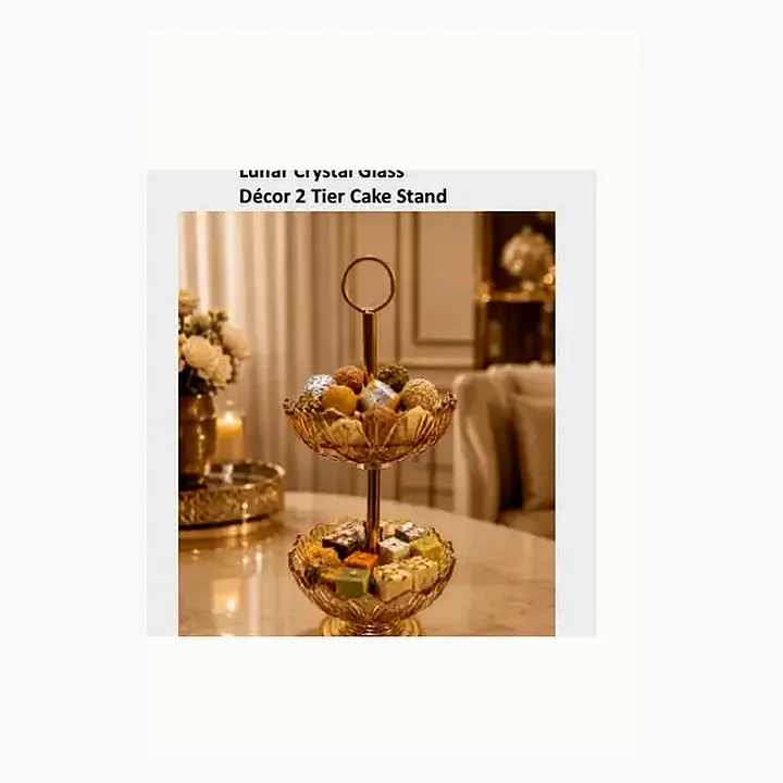 cor 2 Tier Cake Stand detail