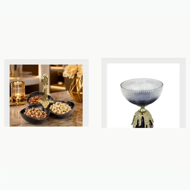 Lava Décor Glass Bowl