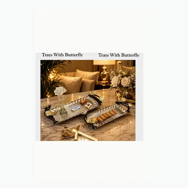 Trays With Butterfly detail