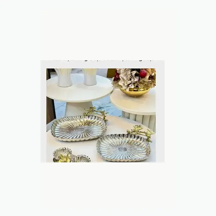 Butterfly serving trays detail