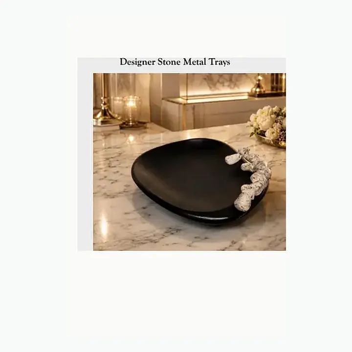 Designer Stone Metal Trays alternate view
