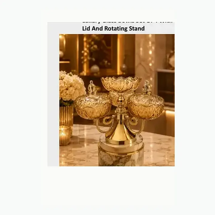 Luxury Glass Bowls Set Of 5 With alternate view