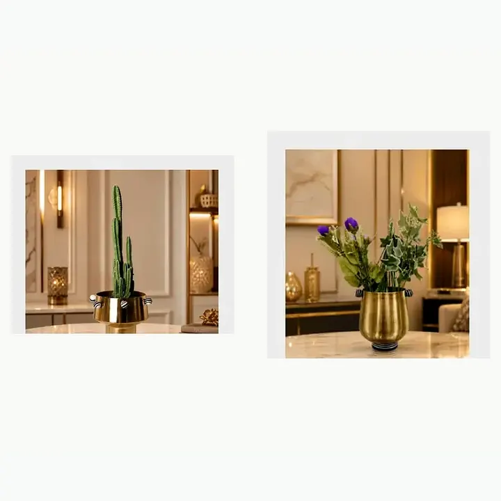 Designer Vases with Resin Base