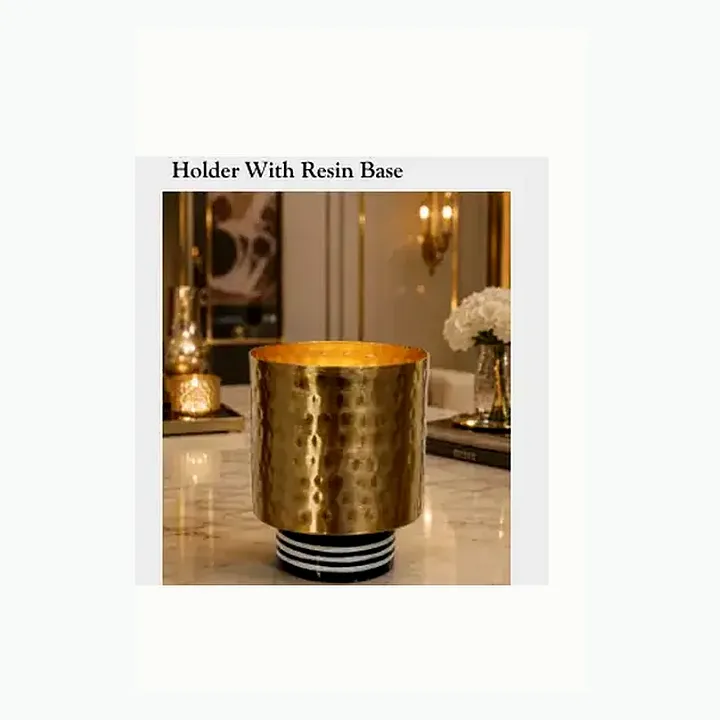 Hammered Tealight Holders & Platters detail