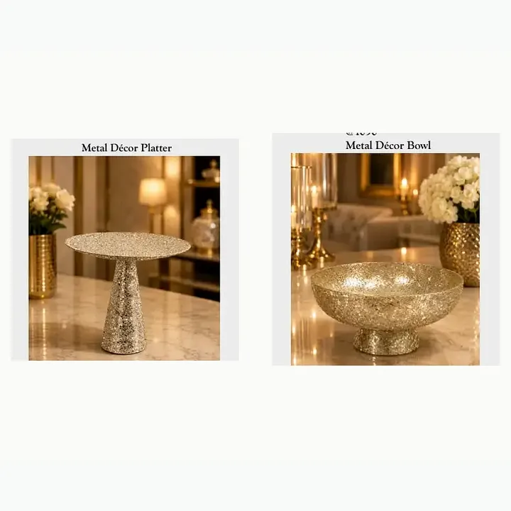 Metal Décor Bowl