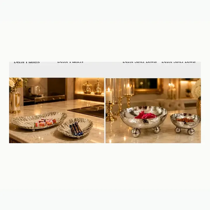Décor Silver Bowls