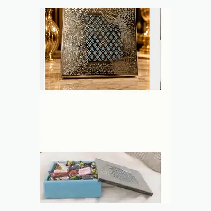 Silver Plated Box With Resin Box detail