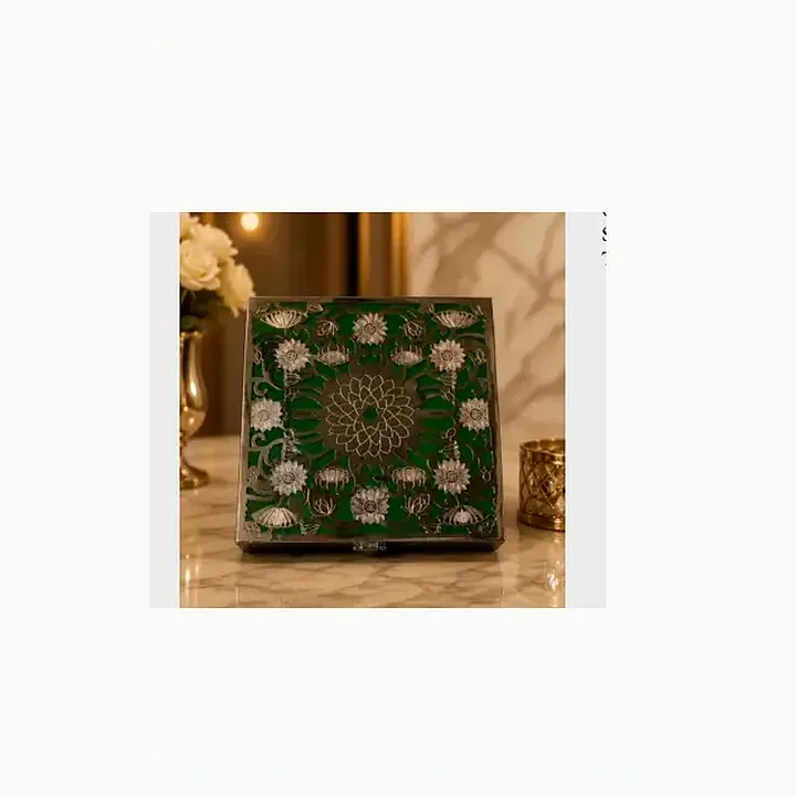 Silver Plated Box With MDF detail