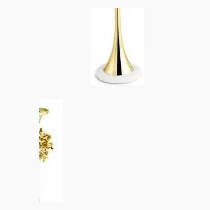 Brass Candle Holder With Marble Base alternate view