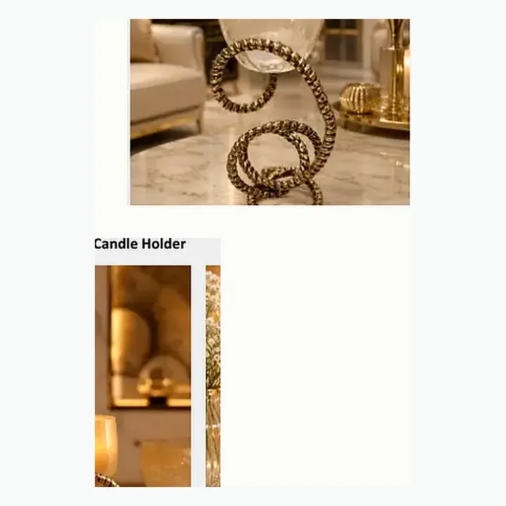Glass Rope Candle Holder alternate view