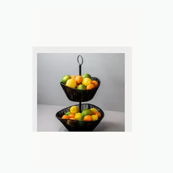 #5843 14x6x4 @260 Décor Metal Basket #5844 8x10x19 @490 Décor Metal Cake Stand detail