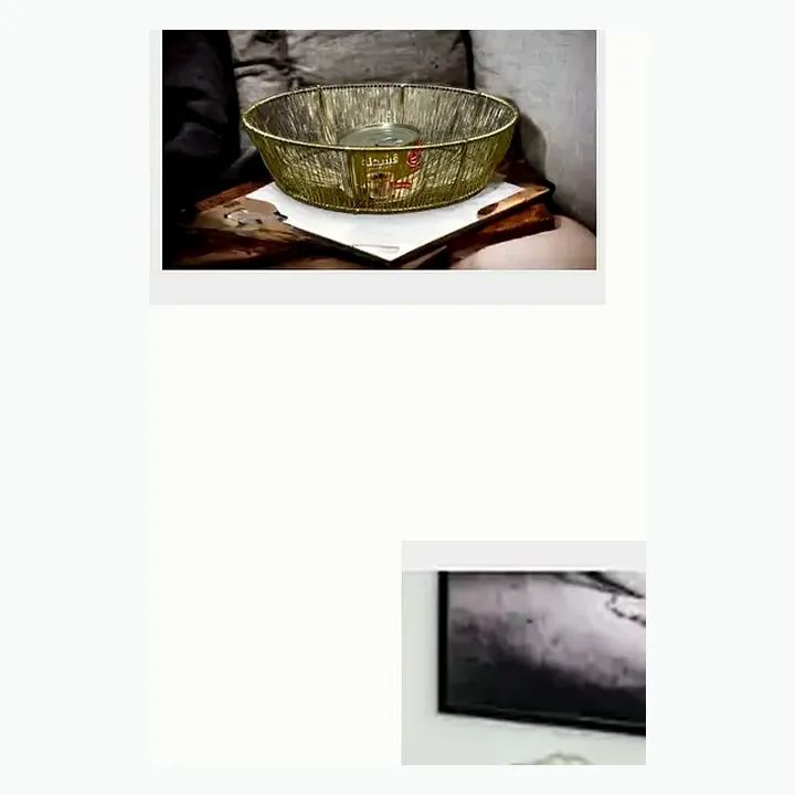 #5892 12.5x9.5x2 @380 Décor Metal Basket #5893 9x9x3 @260 Décor Metal Basket detail
