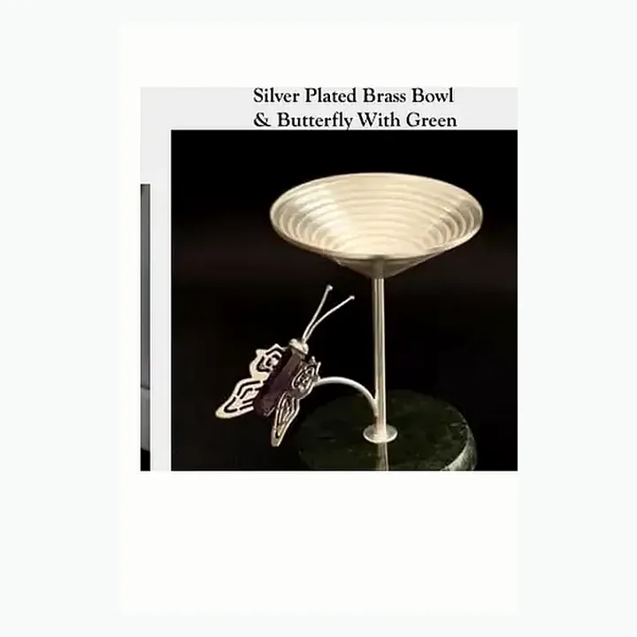 Silver Plated Brass Bowl alternate view