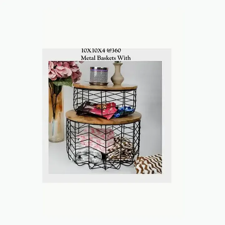 Metal Baskets With detail