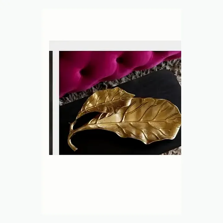 #5669 17x7x2 @790 Metal Décor Single Platter #5670 17x8x3 @1120 Metal Décor Double Platter alternate view