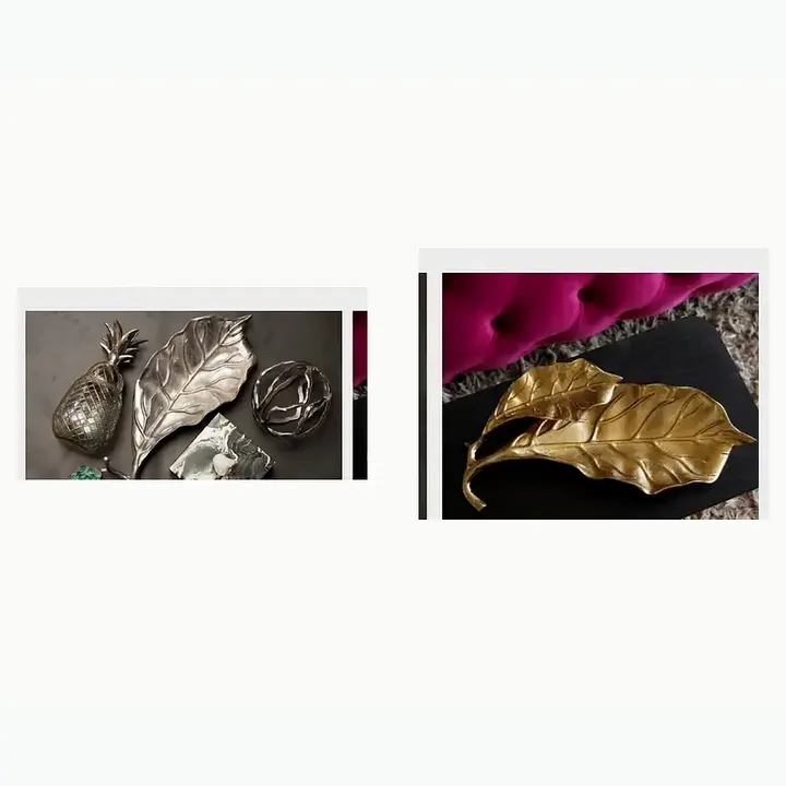 #5669 17x7x2 @790 Metal Décor Single Platter #5670 17x8x3 @1120 Metal Décor Double Platter