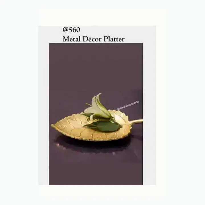 Metal Décor Serving Platters & Bowls detail
