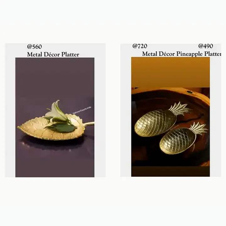 Metal Décor Serving Platters & Bowls