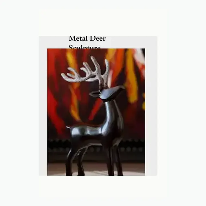 Metal Horse Sculpture With Marble Base detail