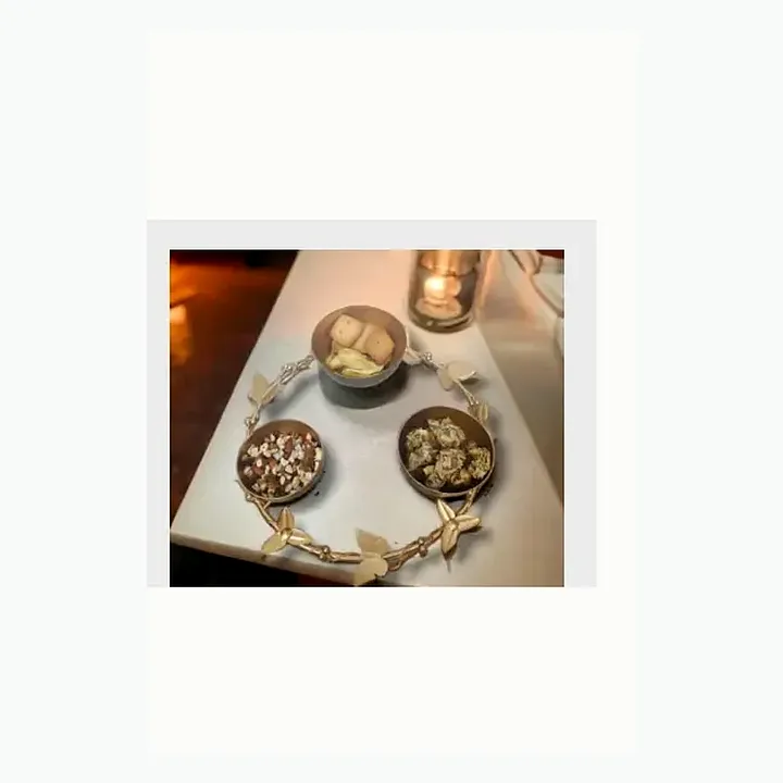 Metal Dry Fruit Bowls detail