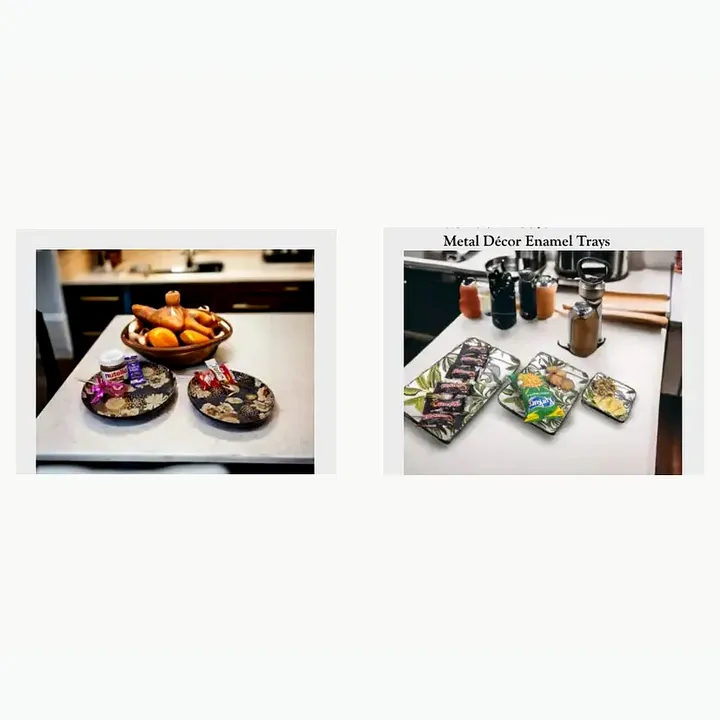 Metal Décor Enamel Trays