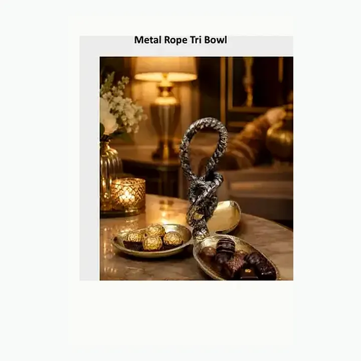 Metal Rope Tri Bowl alternate view