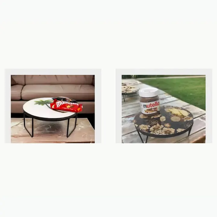 Metal Enamel Cake Stand