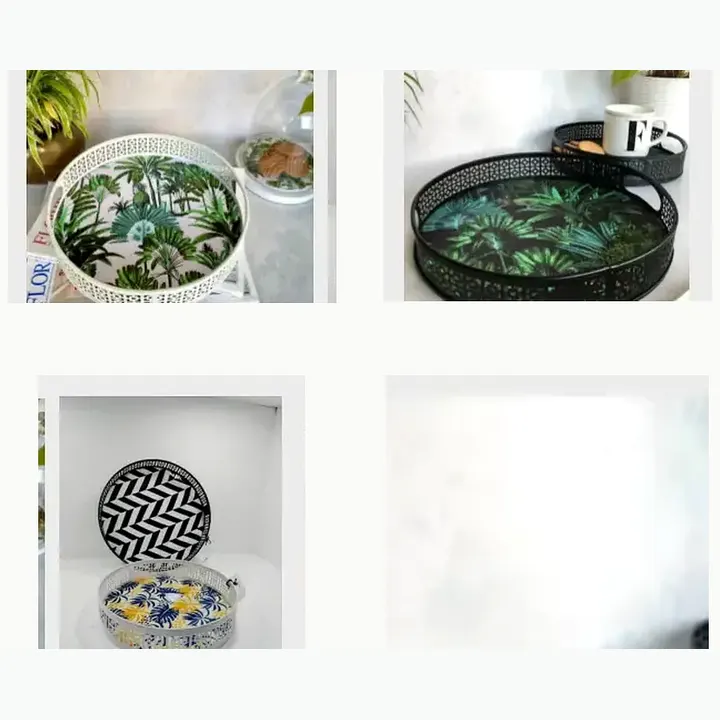 Metal Enamel Serving Trays