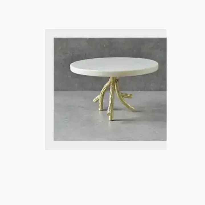 #5244 10X10X22 @1190 Marble 3 Tier Cake Stand #5243 8X8X7.5 @690 Marble Cake Stand alternate view