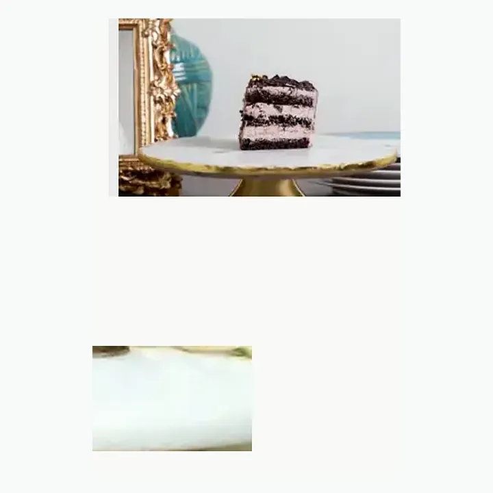 #5607 9.5x9.5x4 @700 Marble Cake Stand #5608 12x12x7 @1200 Marble Cake Stand alternate view