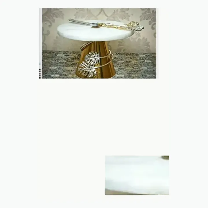 #5607 9.5x9.5x4 @700 Marble Cake Stand #5608 12x12x7 @1200 Marble Cake Stand detail