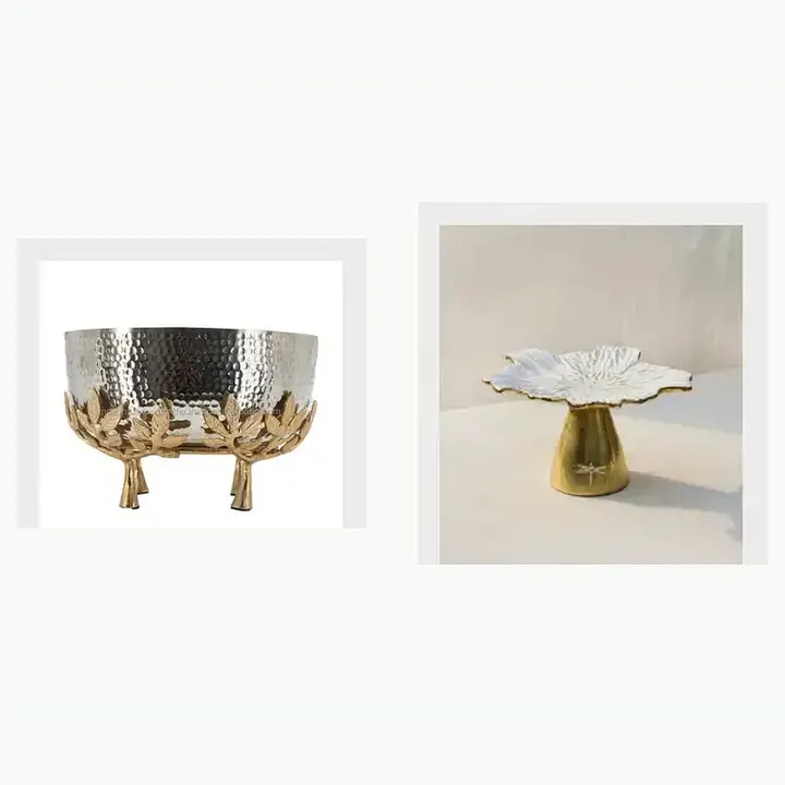 Metal Decor Serving Bowls