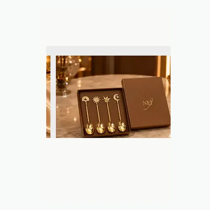 Brass Spoon Set of 4 – 22 cm / 16.5 cm alternate view