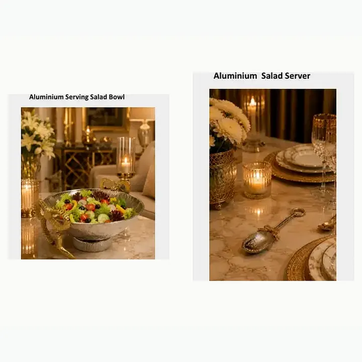 Aluminium Serving Salad Bowl