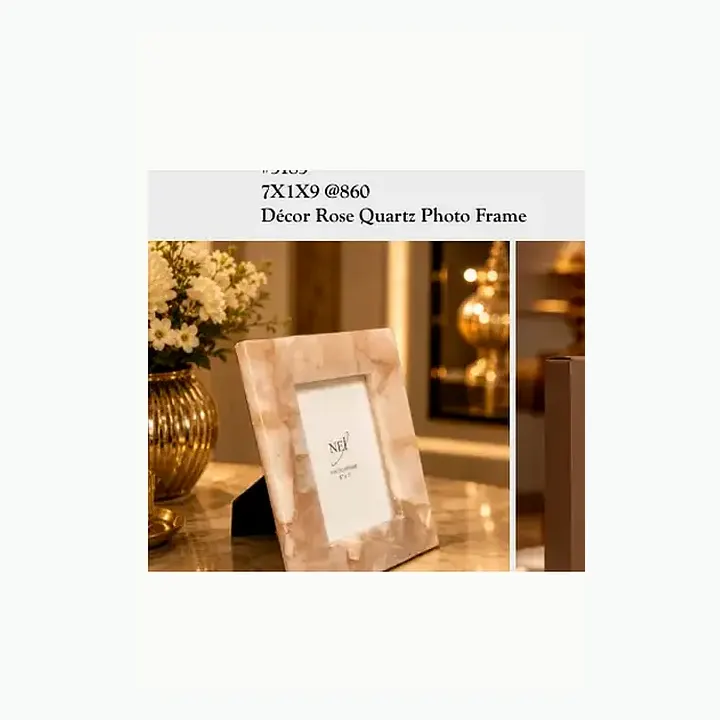 Décor Rose Quartz Photo Frame detail
