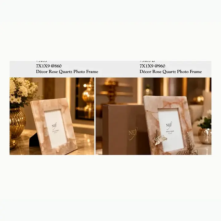 Décor Rose Quartz Photo Frame