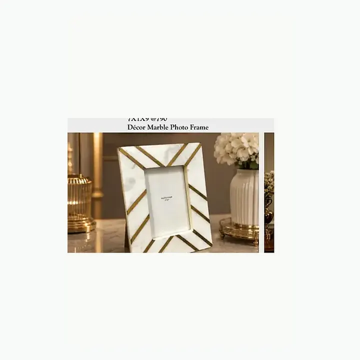Décor Crackle Marble Photo Frame detail