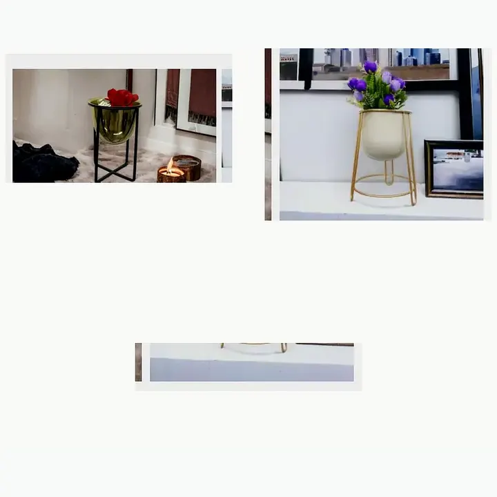 #5808 6.5x6.5x9 @370 Décor Planter #5809 8.5x8.5x14 @590 Décor Planter