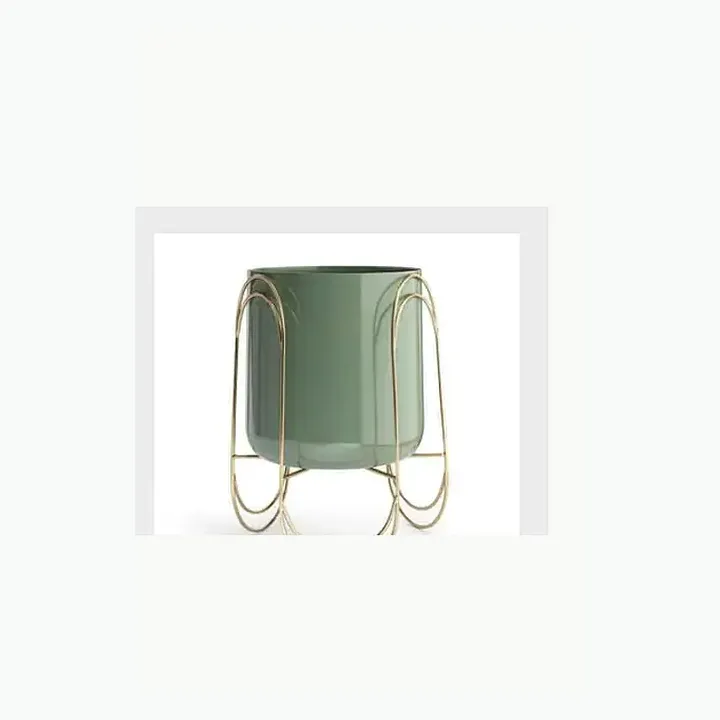 Décor Planters with Enamel Finish detail